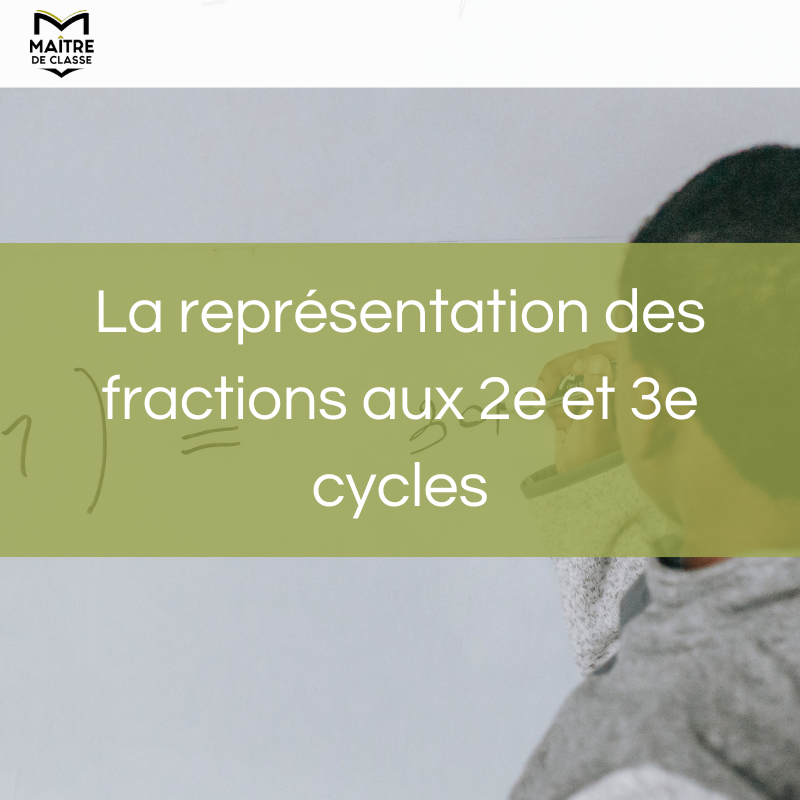 La représentation des fractions aux 2e et 3e cycles