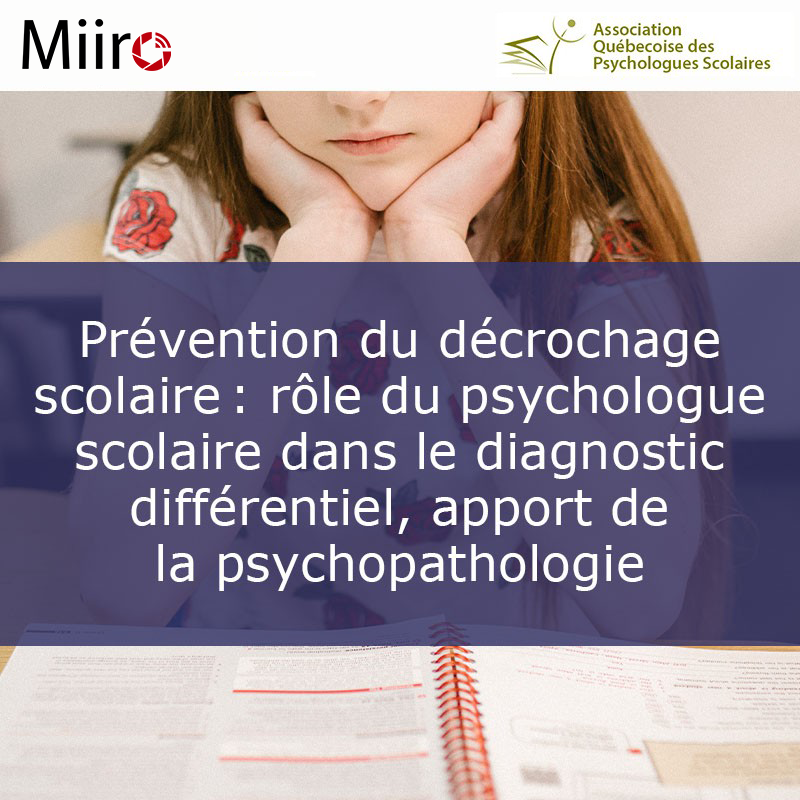 Prevention of School Dropout: The Role of the School Psychologist in Differential...